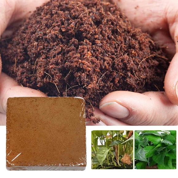 HCBY Coconut Fiber, Coconut Coir Bricks Enhance Root Growth, Coco Coir Brick High Water Retention and Optimal Breathability, Coconut Coir for Planting Gardening Potting Soil Substrate Herbs