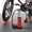 Red, variant on EGNMCR Bicycle accessories Portable Bicycle Pump With Pressure Gauge Mini Bike Inflator Tire Cycling Compressor Adapter Bicycle Repairing Tools Bicycle pump