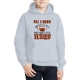 thumbnail image 3 of MIASHUI Sweat à Capuche Garçons Filles Enfants Rugby Imprimés Lettres Manches Longues Hauts Chauds, Gris, 1-2 Ans, 3 of 4