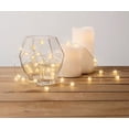 thumbnail image 1 of Merkury Innovations 13 ft Cracked Orbs Silver Wire Warm White LED String Lights, Battery-operated 1-pack, 1 of 3