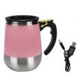 thumbnail image 2 of Water Cup Milk Coffee Stirring Mug, Stainless Steel Electric USB Charging Self Mixing 400ML Capacity, 2 of 8