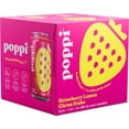 thumbnail image 1 of Poppi Strawberry Lemon Soda 4pk, 1 of 5