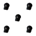thumbnail image 3 of Transemion Classic Baseball Cap With Ring Decoration For Elegant Touch Ring Baseball Cotton Hat Match Style Quick-drying Beach Semi-ring Black 5Set, 3 of 6