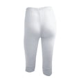 thumbnail image 3 of Cinvoph Womens Capris Ruffle Yoga Pants Tummy Control Workout Running Joggers Leggings, 3 of 4