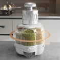 thumbnail image 4 of TEAFIRST Contenant Distributeur de Céréales, Contenant de Rangement pour Distributeur de Riz pour la Cuisine, Sans BPA, Blanc, 4 of 8