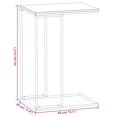 thumbnail image 4 of vidaXL Side Table White 40x30x59 cm Engineered Wood, 4 of 4