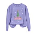 thumbnail image 4 of EGNMCR Sweatshirts à Capuche pour Femmes, Sweatshirts pour Femmes, Hoodie Décontracté à Manches Longues de Noël Mode Décontractée à Manches Longues Col Rond Imprimé Sweatshirts Blouse pour Femmes, 4 of 4