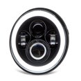 thumbnail image 1 of Motorcycle Round Headlight,7in Motorcycle LED Angel Motorbike Headlight Motorcycle Angel Eye Headlight Precision Engineered, 1 of 14