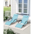 thumbnail image 3 of Edtara Outdoor Patio Lounge Chairs 2-Pack, Iron Frame With Ergonomic Design and Quick-Dry Fabric for Poolside or Backyard, 3 of 7