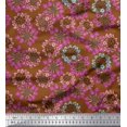 thumbnail image 1 of Soimoi polyester Crepe Fabric Flower Artistic Print Fabric by the Yard 42 Inch Wide, 1 of 3
