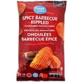 thumbnail image 1 of Great Value Spicy Barbecue Rippled Flavoured Potato Chips, 1 of 4