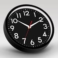 thumbnail image 2 of YOPTOP Wall Clock  Modern Wall Clocks Battery Operated  10 Inch Simpel Silent Non-Ticking Clock Decorative for Kitchen  Office  Outdoor  Bedroom  Living Room  School  Classroom,black-b, 2 of 6