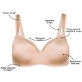 thumbnail image 2 of Playtex Womens Secrets Body Revelation Underwire Bra, 38G, Nude, 2 of 3