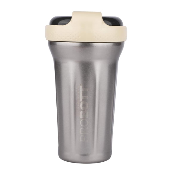 Elegant Vacuum Insulated Stainless Steel Water Bottle - 500ml, Beige | Double Walled Hot & Cold Flask Bottle - Ideal For Sports, Office, Travel, Gym | Easy To Carry, Airtight & Leak Proof