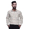 thumbnail image 1 of BESTMAN Chemise Décontractée Imprimée pour Hommes Coupe Ajustée à Boutons Manches Longues, 1 of 5