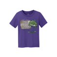 thumbnail image 1 of T-Shirt en Coton pour Enfants « Gone Fishing With Daddy » - Violet - Petit, 1 of 1