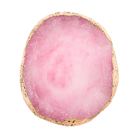 Stone - Résine Mélangée - Couleur Or - Bord Présentoir de Maquillage pour Gel pour Ongles et Plus