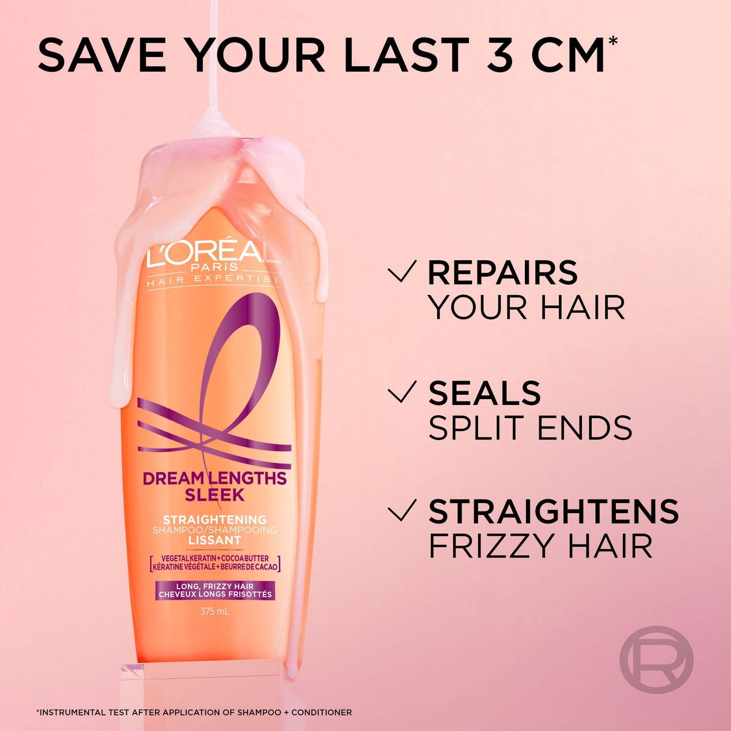 L'Oréal Paris Dream Lengths Sleek Shampooing Lissant