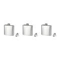 thumbnail image 4 of QualitChoice 4 5 6 7 8 10 18oz Stainless Steel Hip Alcohol Flask Cap + Funnel 6 oz 3Set, 4 of 6