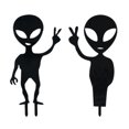 thumbnail image 4 of 2pcs Acrylic Home Garden Outer Alien Stake Cute Silhouette Outdoor Decor, 4 of 5