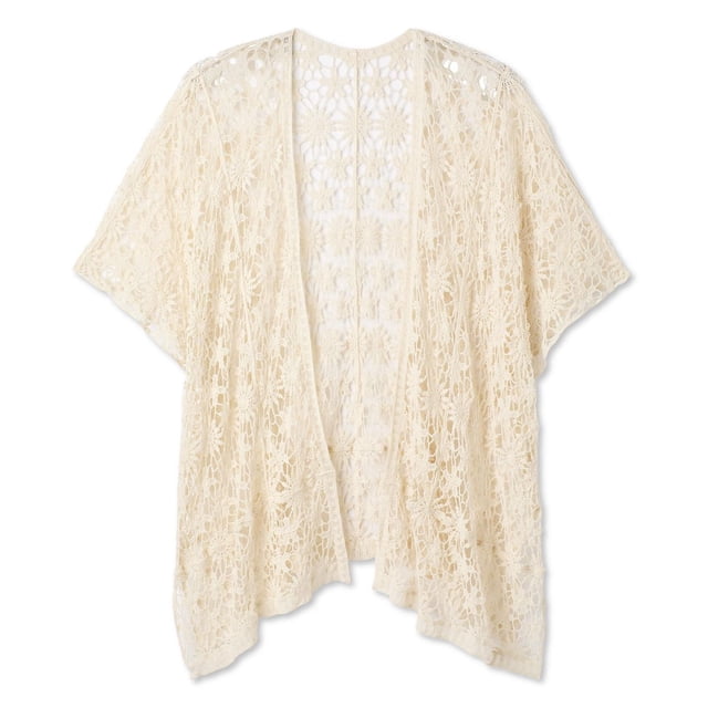 Time and Tru Women's Floral Ruana