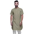 thumbnail image 1 of Atasi Kurta Imprimé pour Hommes Col Mandarin Chemise Kurta Décontractée en Batiste de Coton, 1 of 1