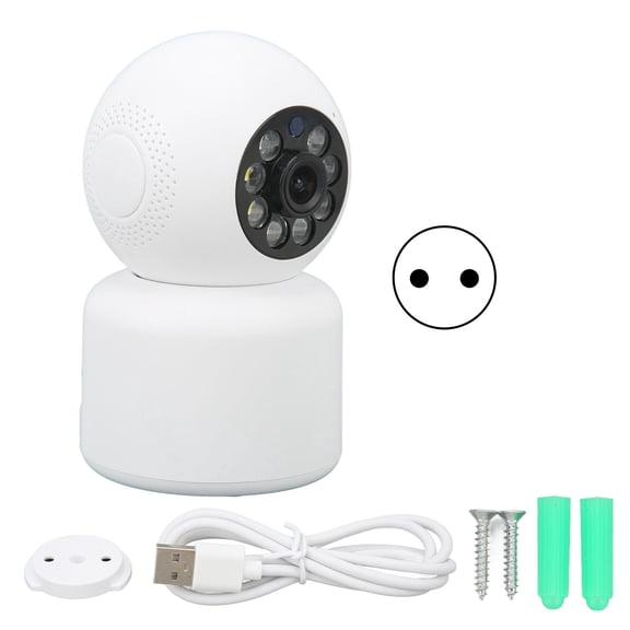 MAYUJIAA 5G Smart Indoor Camera HD Baby Pet Camera Wireless 2 Way Audio Infrared Night Vision PTZ Motion Detection for Home EU Plug AF323-8344