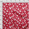 thumbnail image 3 of oneOone Cotton Cambric Fabric Triangle Geometric Print Fabric BTY 56 Inch Wide, 3 of 5