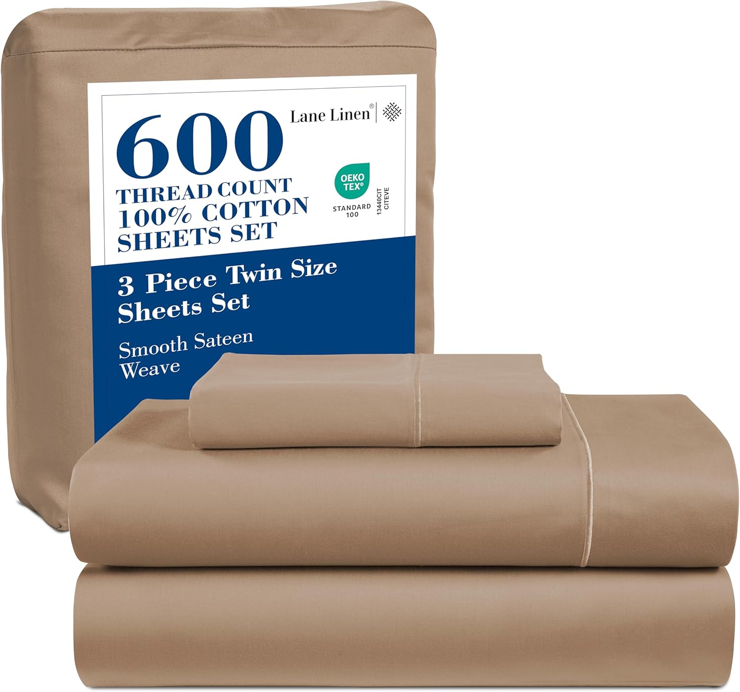 Softest Cotton Sheets Double Sheet Set Pc Set Thread Count Sateen Bedding Deep Pocket Sheets Cooling Sheets Double Size Sheets Breathable Bed Set ()