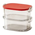 thumbnail image 2 of Plastic Food Storage Containers for Kitchen | Transparent Airtight Square Containers for Snacks Dried Goods | Keep Cereal Coffee Beans and Pulses Fresh | Stackable Fridge and Pantry Organizer Bins, 2 of 6