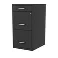 thumbnail image 2 of 18" Deep 3 Drawer Metal Organizer File Cabinet with Pencil Drawer, Black, 2 of 4