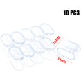 thumbnail image 1 of 10 X Rubber Chair Leg Cap Oval Covers Furniture Table Feet Floor Protectors, 1 of 7
