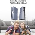 thumbnail image 5 of Faceplate For PS5 Slim Disc Edition - ABS Cover Plate Matte Skin, Includes 2 Silicone Controller Covers For Enhanced Protection, 5 of 5