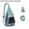 thumbnail image 4 of Great White Shark Attack Print Sling - Dramatic Ocean Scene Design, 4 of 4