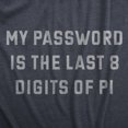 thumbnail image 2 of Mens My Password Is The Last Eight Digits Of Pi T Shirt Funny Nerdy Math Joke Tee for Guys (Heather Navy - PASSWORD) - 3XL, 2 of 3