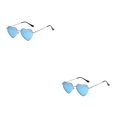thumbnail image 3 of maskred PVC Heart-Shaped Glasses Non-Slide Silicone Nose Pads And Mulitple Colours For Chic Look Gold Metal silver frame skyblue 2Set, 3 of 6