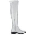 thumbnail image 3 of Unique Bargains Bottes Cuissardes à Talons Blocs à Bout Rond pour Femmes, 3 of 7
