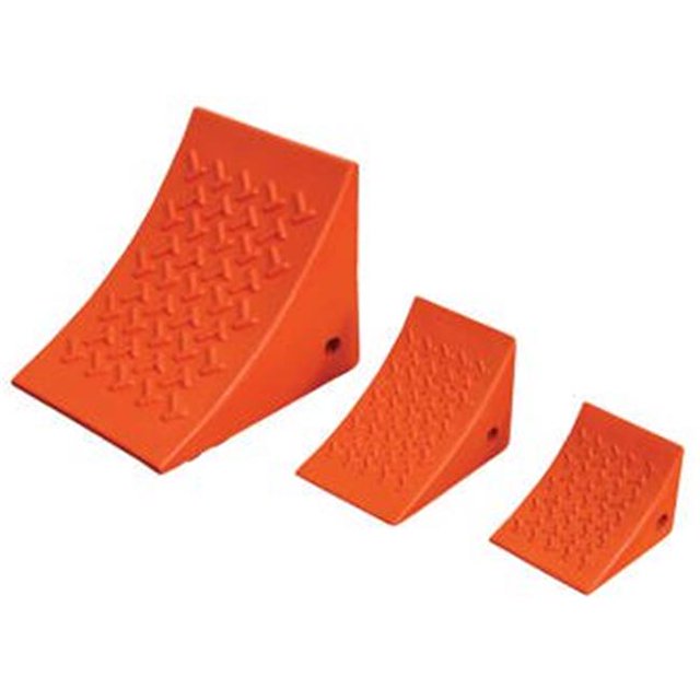 Vestil Manufacturing PWC-BK Recycled Plastic Wheel Chock, Black