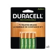 thumbnail image 1 of 12 x AAA Duracell Rechargeable (DX2400) Batteries (900 mAh), 1 of 1