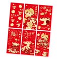 thumbnail image 3 of KLKCMS 6 Pieces Chinese New Year Red Envelopes Hong Bao for Party Favors Graduation D, 3 of 9