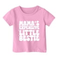 thumbnail image 4 of Girls Softball under Shirts Ruffle Girl Clothes Children's Casual Letter Pattern Print Multicolor Round Neck Short Sleeves, 4 of 4