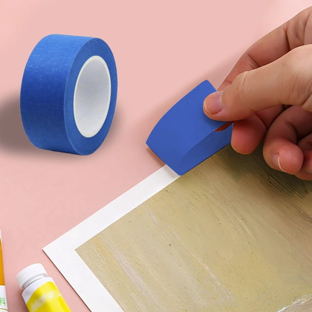 Colored Masking Tape for Arts Crafts Labeling Coding DIY Projects 0.4 Inch x 14 Yards Hand-Tearable Adhesive in 8 Bright Colors