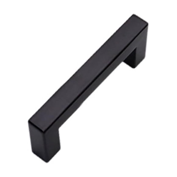 Binwennn 5 Piece Cabinet Handle Black Cabinet Handle Kitchen Handle Square Drawer Handle Stainless Steel Drawer Five Handles