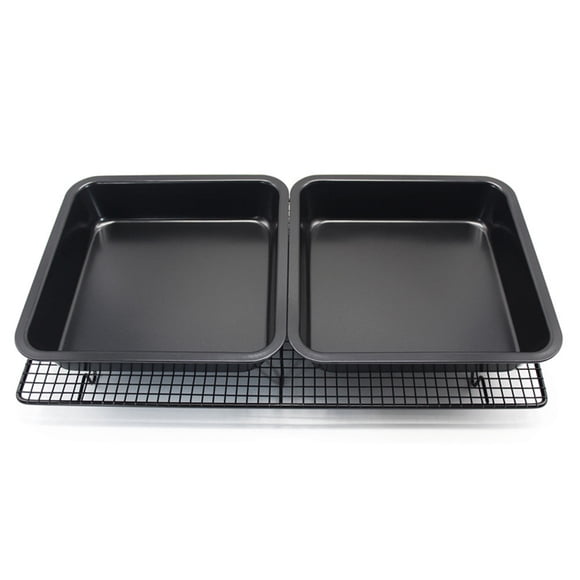 Dengmore Mini Square Cake Pan 8 inch Cake Baking Pan Non-Stick Bakeware Cake Make Pan