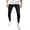 Black, variant on Fashnice Mens Stretch Trousers High Waist Skinny Jeans Tapered Leg Pants Ripped Frayed Summer Regular Fit Bottoms Black M