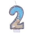 thumbnail image 4 of Birthday Candle Marine Beach Starfish Seashells Cake Topper for Kids Birthday` J7B0, 4 of 8