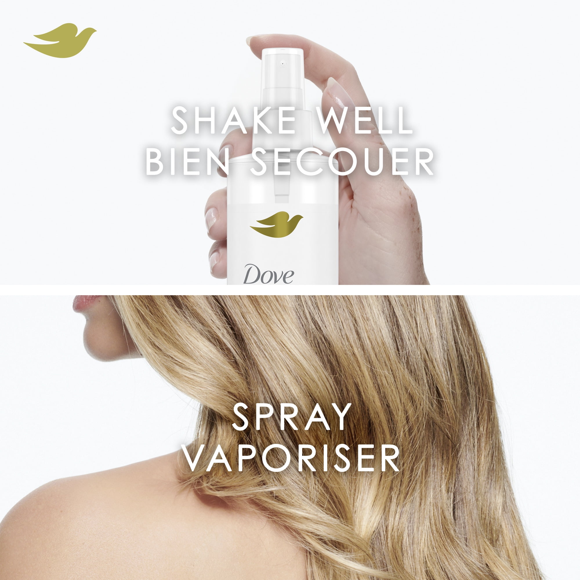 Dove Non-Aerosol Hairspray Gloss & Control Extra Strong Hold, 273 ml