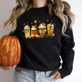 thumbnail image 1 of Chandails à Capuchon de Mode pour Femmes 2023 Halloween Mode Décontractée Aguichant Imprimé Manches Longues Col Rond Chandail Blouse Hauts Chandails en Molleton Sans Capuche 50 % de Rabais Liquidation Costumes Halloween/noël, 1 of 1