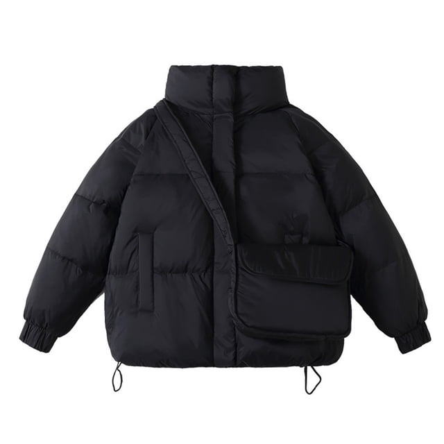 Girls' Winter Jacket, Warm Down Jacket with Bag for Medium and Large Children