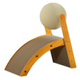 thumbnail image 2 of DOLITY Tapis de Chat avec Boule Rotative Kitty Activité Jouets Ondulé Chat Griffoir L, 2 of 9